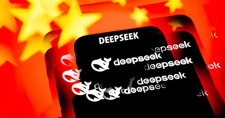 an aesthetic image of DEEPSEEK launched by China.