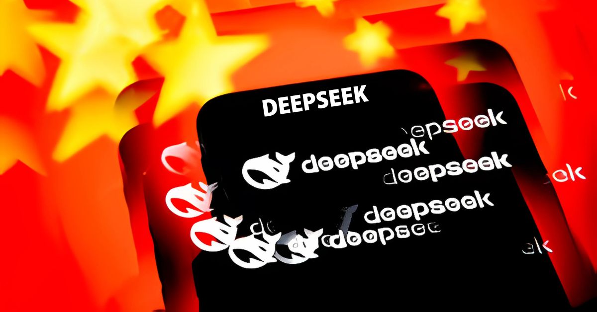 an aesthetic image of DEEPSEEK launched by China.