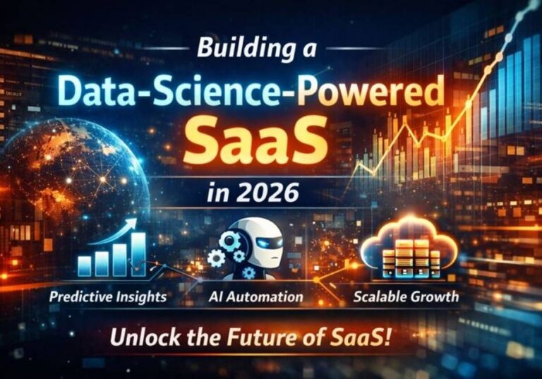 a Data-Science–Powered SaaS dashboard with AI analytics, predictive graphs, cloud computing, and automation tools for 2026."