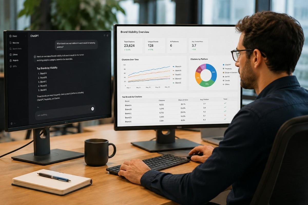 why use AI search monitoring tools dashboard example"
