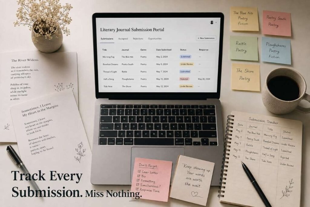 How to get poetry published — tracking poetry submissions across literary journals